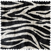 UrbanSofa Shiny Velvet Zebra stofstaal