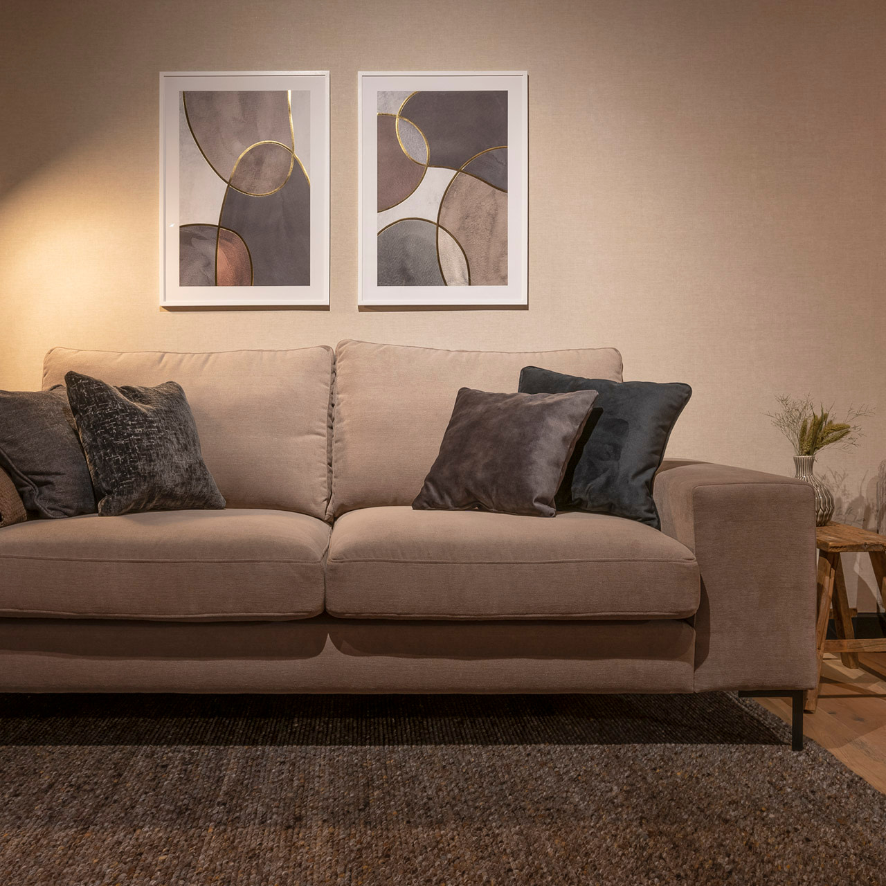 UrbanSofa Cesano Casia Sofa Vancouver Desert 3 Vierkant