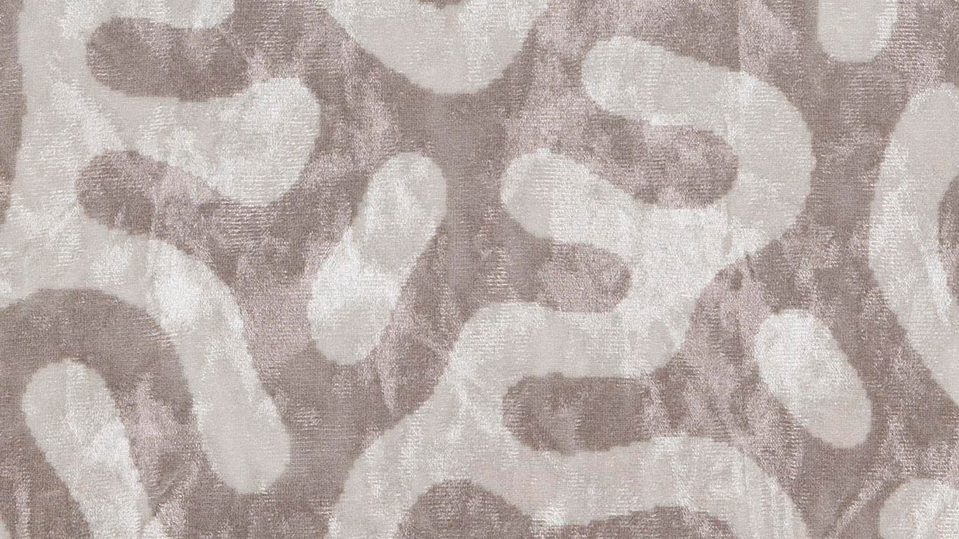 UrbanSofa Shiny Velvet Twirl Sand Meubelstof